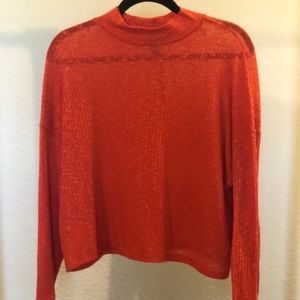 Burnt orange fashion top